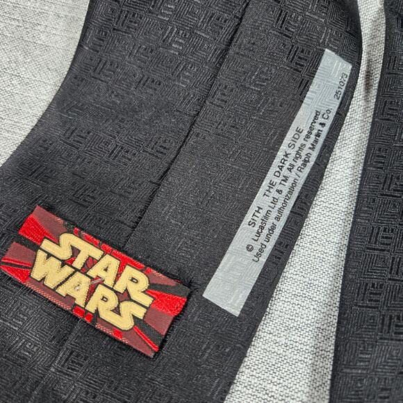 PAIR Ralph Marlin Star Wars 1999 VTG Neck Ties Sith Dark Side Race to Freedom - Picture 6 of 9